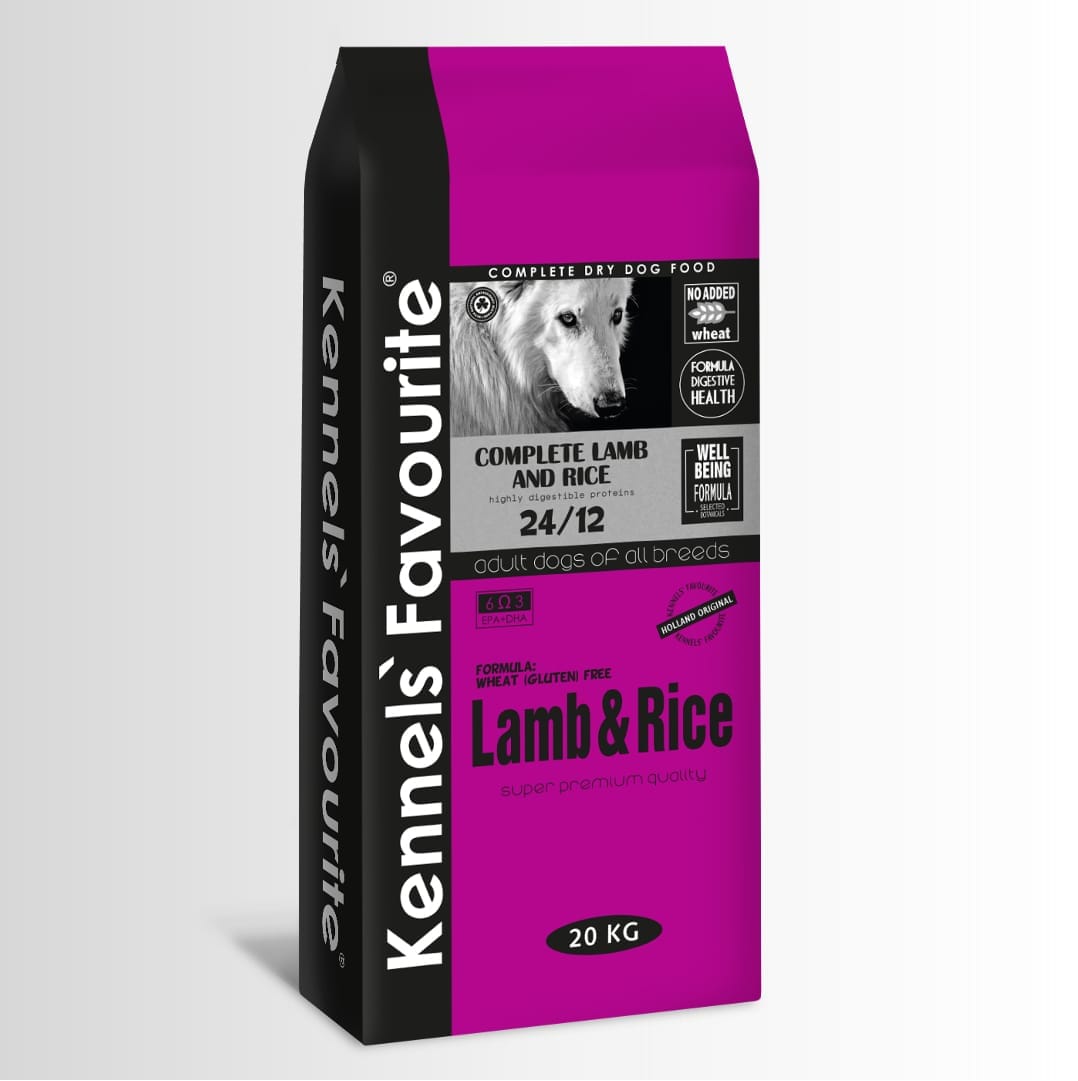 Hrana uscata caini Super Premium - Kennels' Favourite Lamb & Rice 20kg - miel si orez