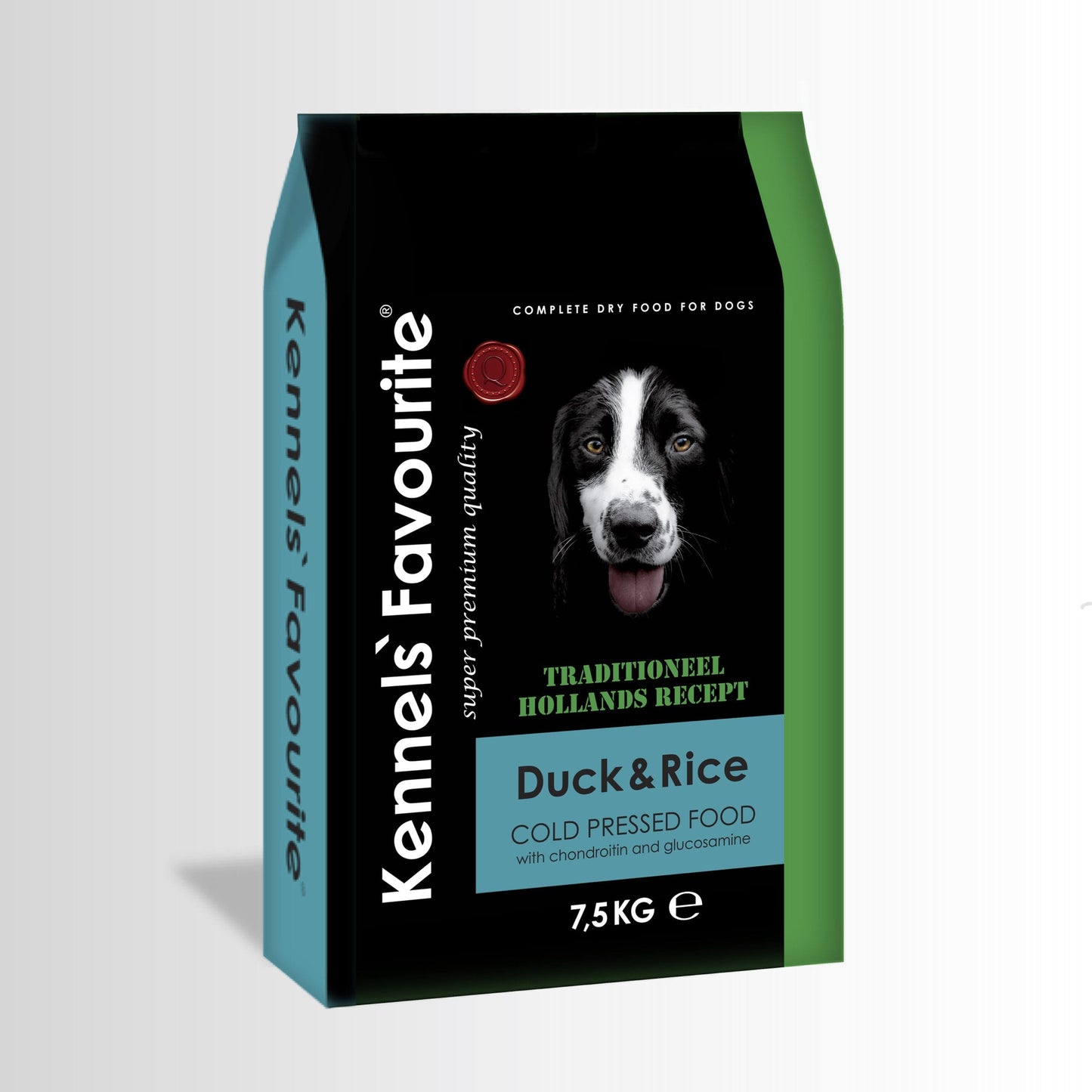 Hrana uscata caini Super Premium - Kennels' Favourite rață și orez pelete 7.5kg