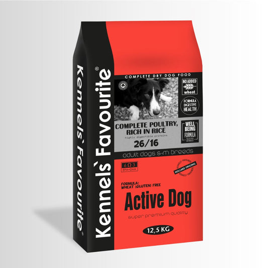 Hrana uscata caini Super Premium - Kennels' Favourite Active Dog 12.5kg