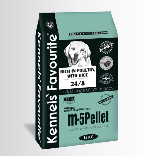 Hrana uscata caini Super Premium - Kennels' Favourite m-5 pellet 15kg