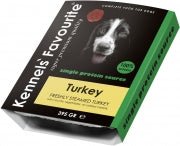 Carne aburită caini Super Premium - Kennels' Favourite 100% Turkey 395g - Kennels' Favourite